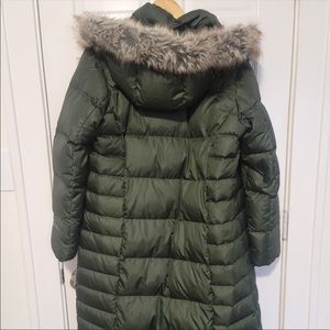 Eddie Bauer Lodge Down Duffle Coat size large, color sprig